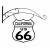 Route 66 California Double Sided Sign