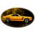 Mustang 1970 Yellow Boss 302 Fastback Oval Sign