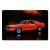 Orange Mustang Mach 1 Fastback Car Sign